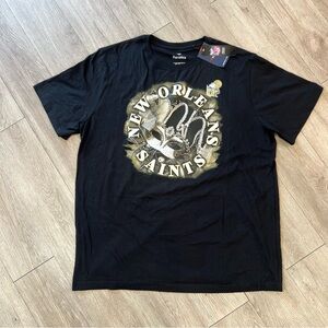 Fanatics Black New Orleans Saints Short Sleeve Tee